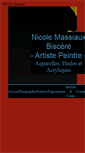 Mobile Screenshot of nicolemassiaux-artistepeintre.com