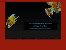 Tablet Screenshot of nicolemassiaux-artistepeintre.com